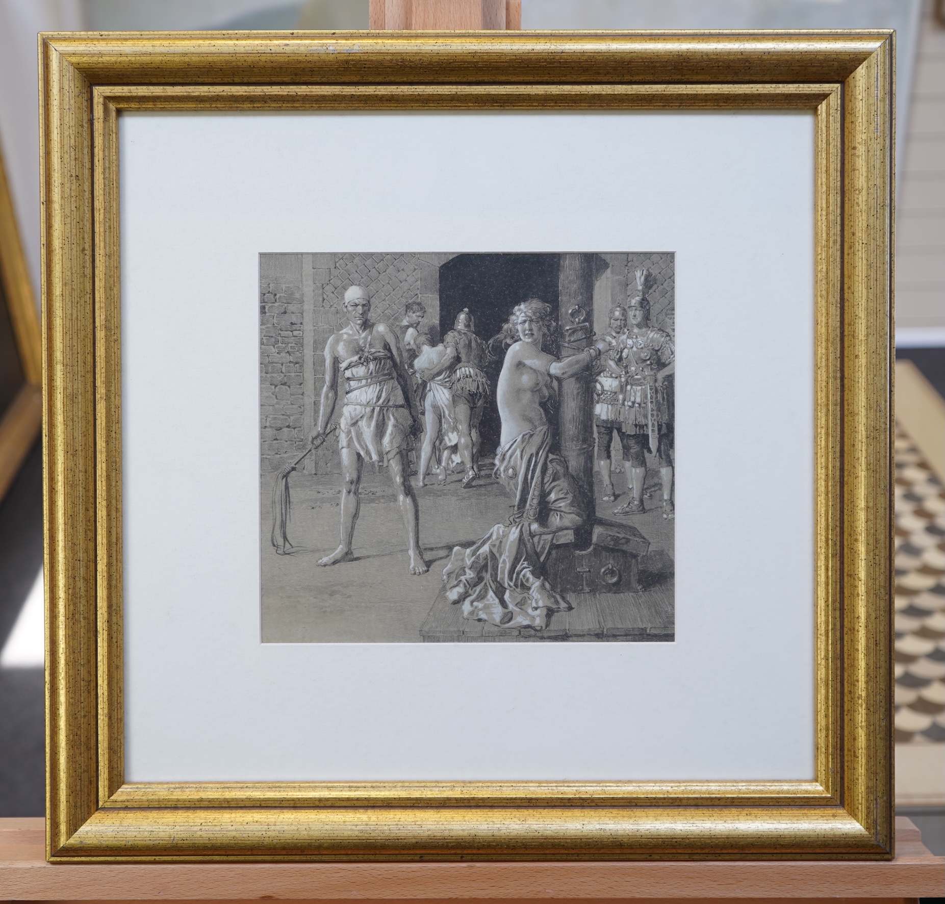 Fortunino Matania, Italian (1881-1963), 'The Flagellation of Bodicea by the Romans'